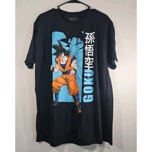 Dragon Ball Z Short Sleeve Graphic T Shirt Goku Anime Manga Size Large Black